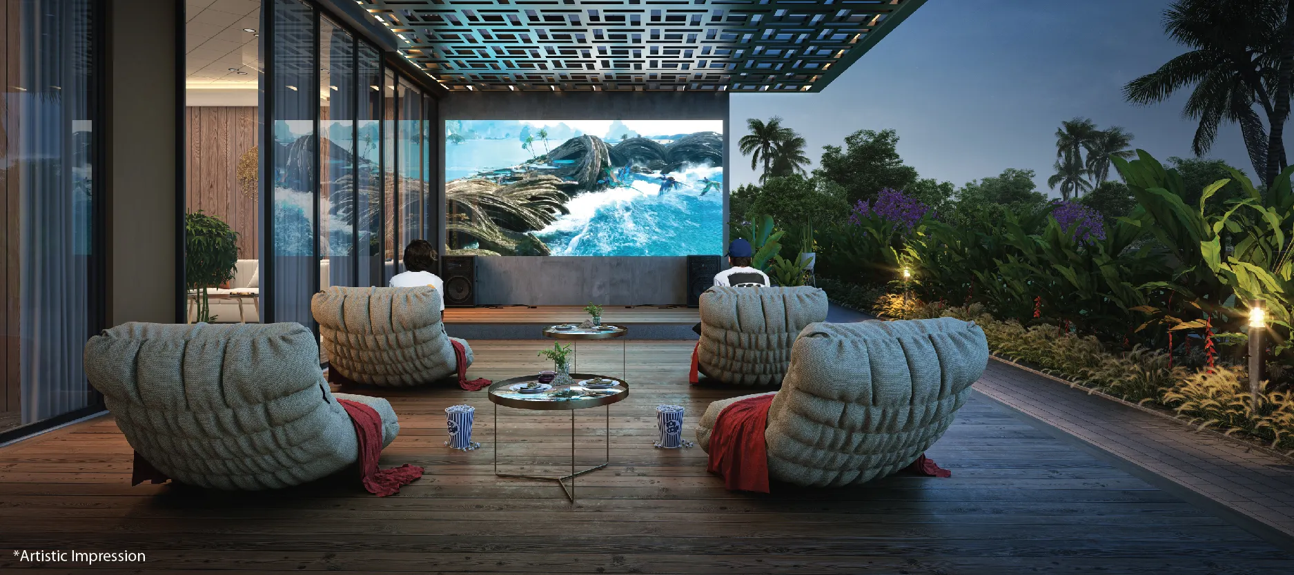 Outdoor Screen Area